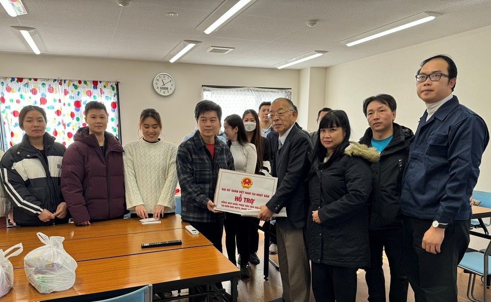 Kịp thời hỗ trợ cộng đồng người Việt bị ảnh hưởng bởi động đất tại Nhật Bản