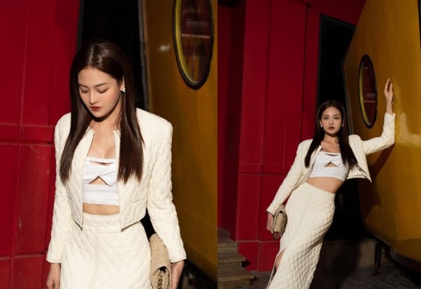 Chỉ là nữ thứ, "bạn gái Mạnh Trường" mặc lộng lẫy hơn nữ chính, đẹp khó chê