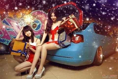 Công chúa tuyết mát lạnh bên xế hộp ảnh 11