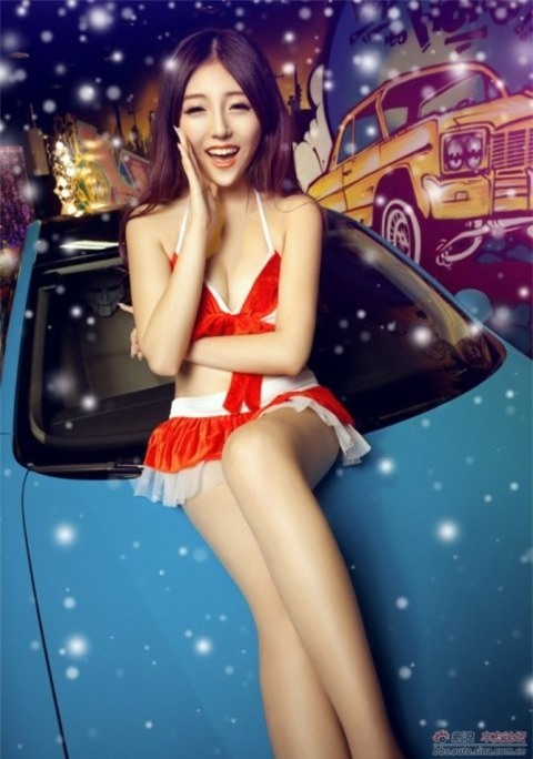 Công chúa tuyết mát lạnh bên xế hộp ảnh 6