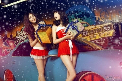 Công chúa tuyết mát lạnh bên xế hộp ảnh 9