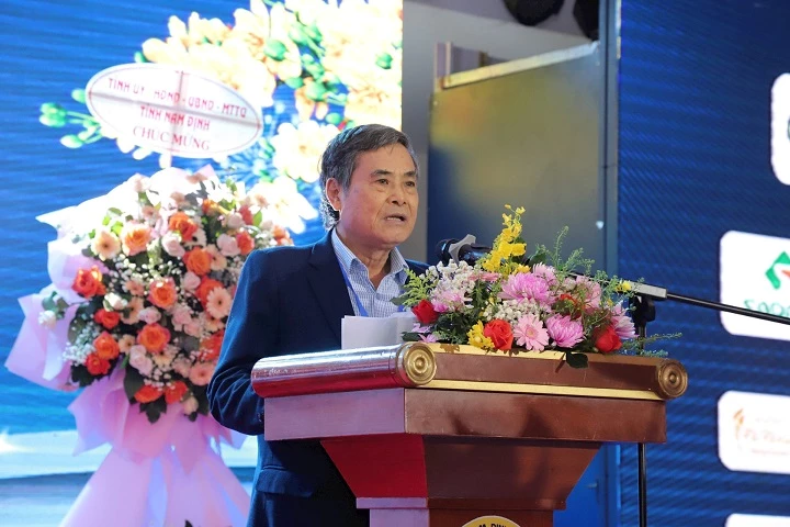 Ông Trần Quốc Mạnh - Chủ tịch CLB phát biểu tại sự kiện.