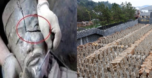 Bí mật đằng sau đội quân đất nung trong mộ Tần Thủy Hoàng, đáp án được hé mở khi 1 bức tượng nứt vỡ?
