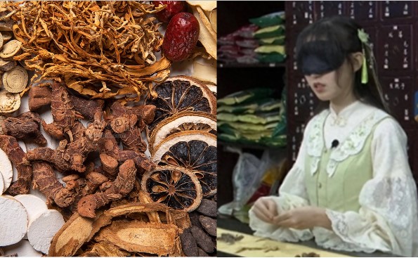 Thân thế hậu duệ của ngự y Càn Long, bị bịt mắt nhưng vẫn đọc vanh vách được 200 loại dược liệu