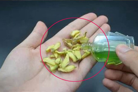 Tinh chất dầu gió nhỏ lên củ gừng, giải quyết được nỗi phiền muộn của mọi nhà, cùng tìm hiểu mẹo bổ ích này nhé