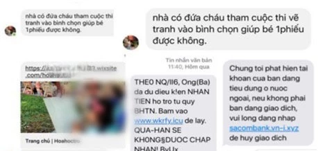 Cảnh giác với thủ đoạn lừa đảo qua lời mời bình chọn trên Facebook - Ảnh 2.