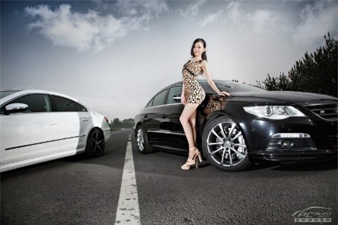 Báo đốm xinh đẹp bên Volkswagen ảnh 2