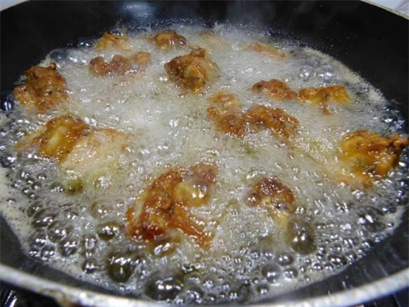 sườn chiên mắm sả  0 sườn chiên, sườn chiêm mắm sả, món ngon