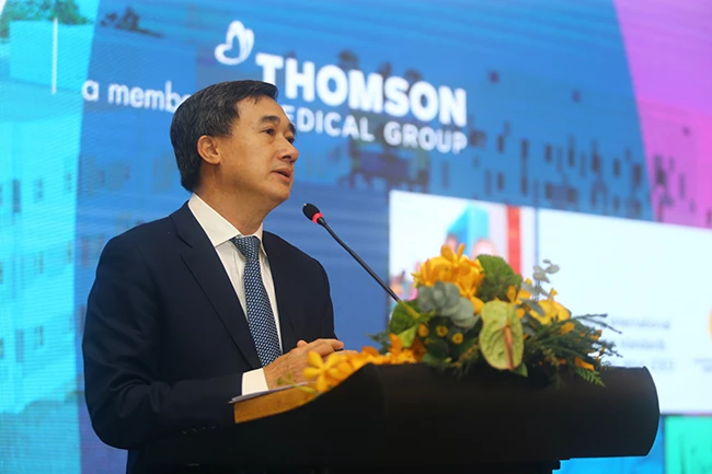 GSTS Trần Văn Thuấn, Thứ trưởng Bộ Y tế, phát biểu tại sự kiện M&A.
