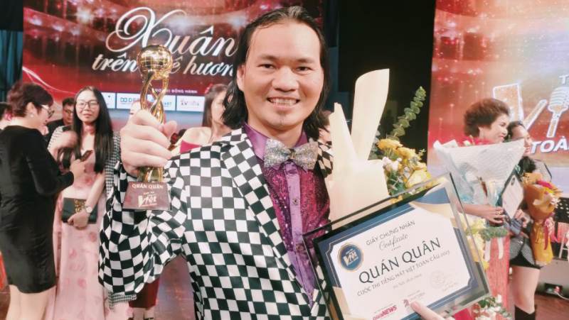 Cựu thành viên nhóm AC&M giành cú đúp giải tại cuộc thi “Tiếng hát Việt toàn cầu”