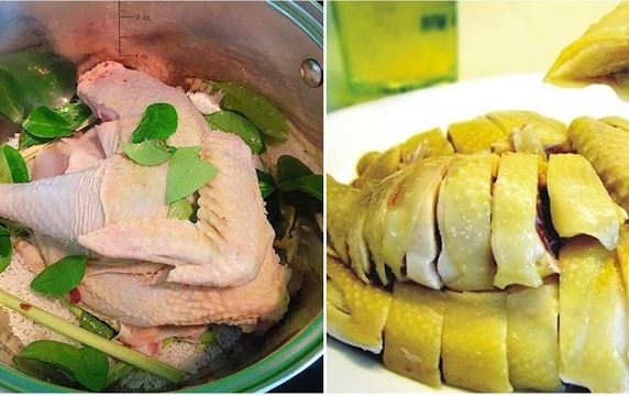 Luộc gà với nước 'xưa rồi', mẹ chỉ cần dùng lá chanh và muối đảm bảo gà luộc vàng ươm, đậm vị