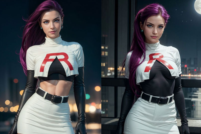 Hot girl Team Rocket khiến fan xao xuyến vì loạt ảnh đẹp như mơ do AI tạo ra