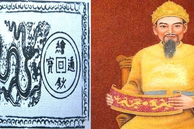 Vị vua nào của Việt Nam phát hành đồng tiền giấy đầu tiên nhưng lại không được lòng dân chúng?