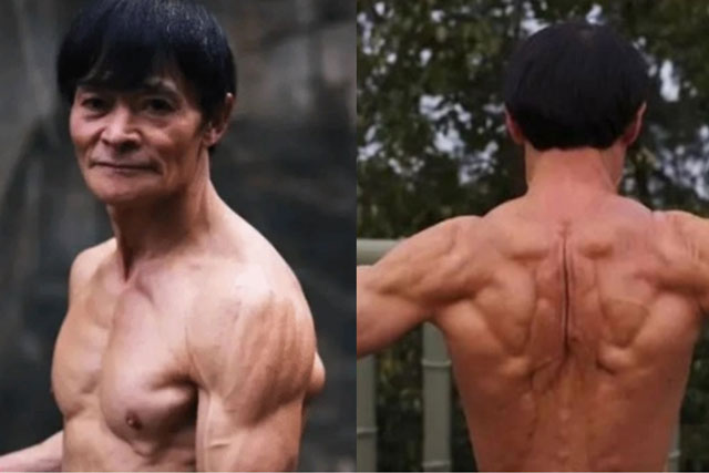 Chiêm ngưỡng thân hình 6 múi lực lưỡng của cụ ông U80, cơ bắp cuồn cuộn khiến ai cũng choáng ngợp