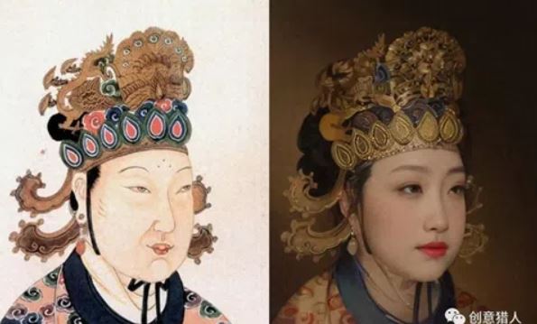AI khôi phục chân dung Võ Tắc Thiên, nhan sắc ra sao mà làm gián đoạn nhà Đường?
