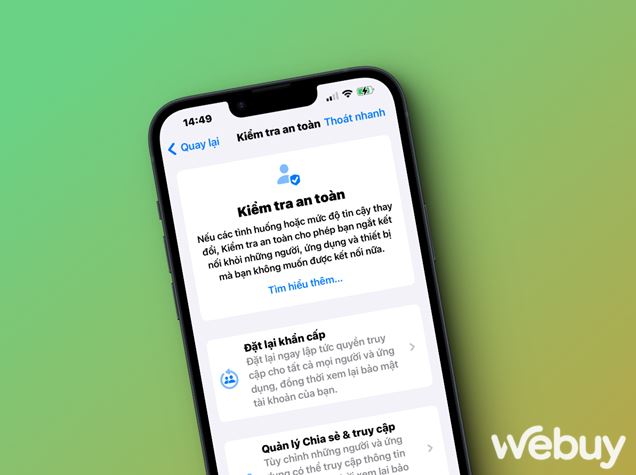 Cách sử dụng tính năng mới trên iOS 17, giúp bảo đảm an toàn cho mọi dữ liệu iPhone của bạn
