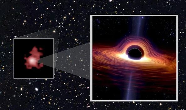 Lỗ đen quái vật 13 tỉ năm tuổi đã 'chạm đến' Trái Đất