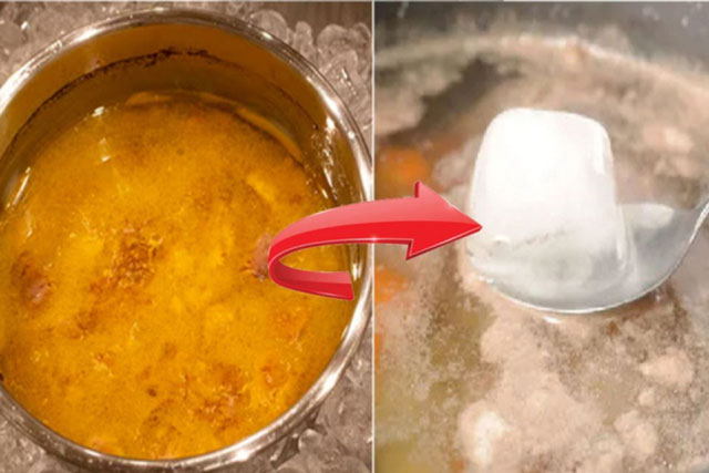 Thả 1 viên đá lạnh vào nồi canh, việc nhỏ nhưng lợi ích to, bạn đã thử chưa?