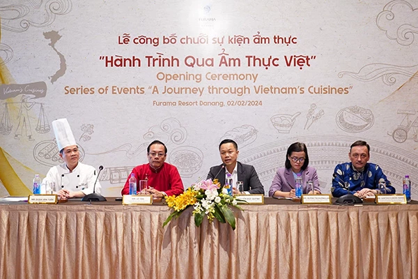 Công bố chuỗi sự kiện “Hành trình qua ẩm thực Việt” tại Furama Resort Đà Nẵng.