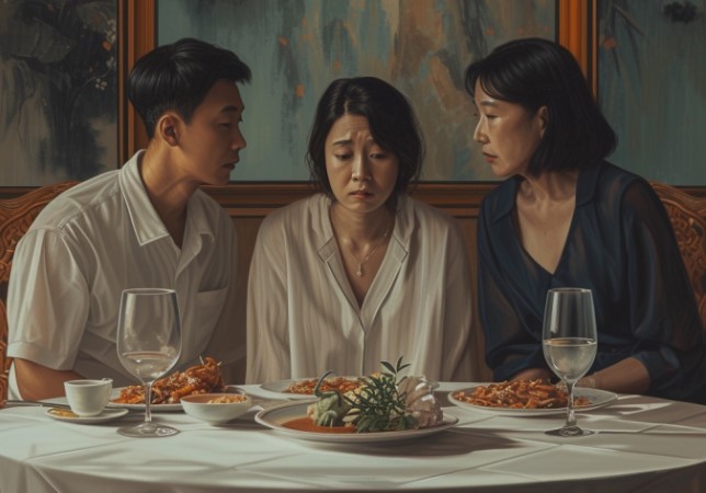 Chồng mời mẹ kế đến nhà ăn cơm, chỉ sau 1 tiếng ho của bà, nàng dâu đòi ly hôn ngay lập tức