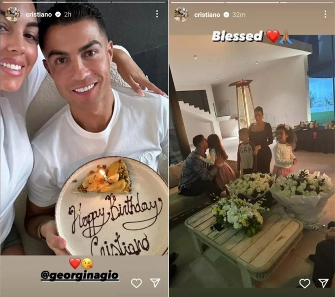 Một số hình ảnh khác trong ngày sinh nhật của Ronaldo