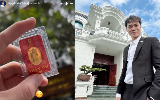'Chủ tịch' Văn Toàn khoe mua vàng ngày vía Thần Tài: Sở hữu tiền tỷ nay lại cầu may, liệu giàu nhanh hơn bứt tốc