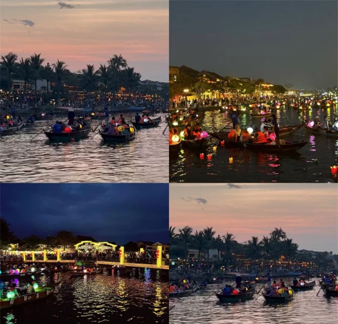 Càng về chiều tối, phố Hội lại càng trở nên rộn ràng với các hoạt động giải trí đặc trưng ở Hội An điển hình là ngồi thuyền ngắm sông Hoài.