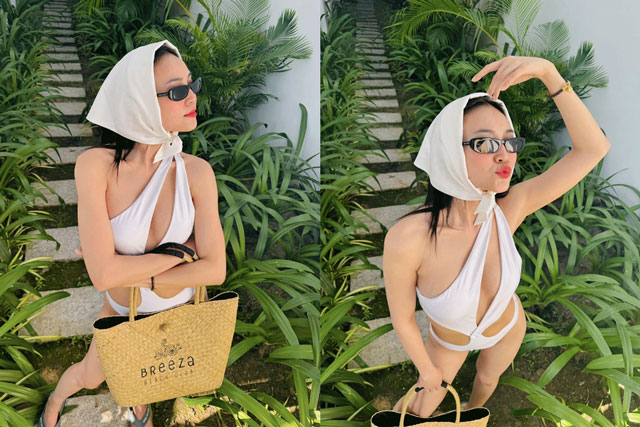 Ninh Dương Lan Ngọc diện bikini có thiết kế táo bạo, khoe trọn ba vòng quyến rũ lấn át Ngọc Trinh