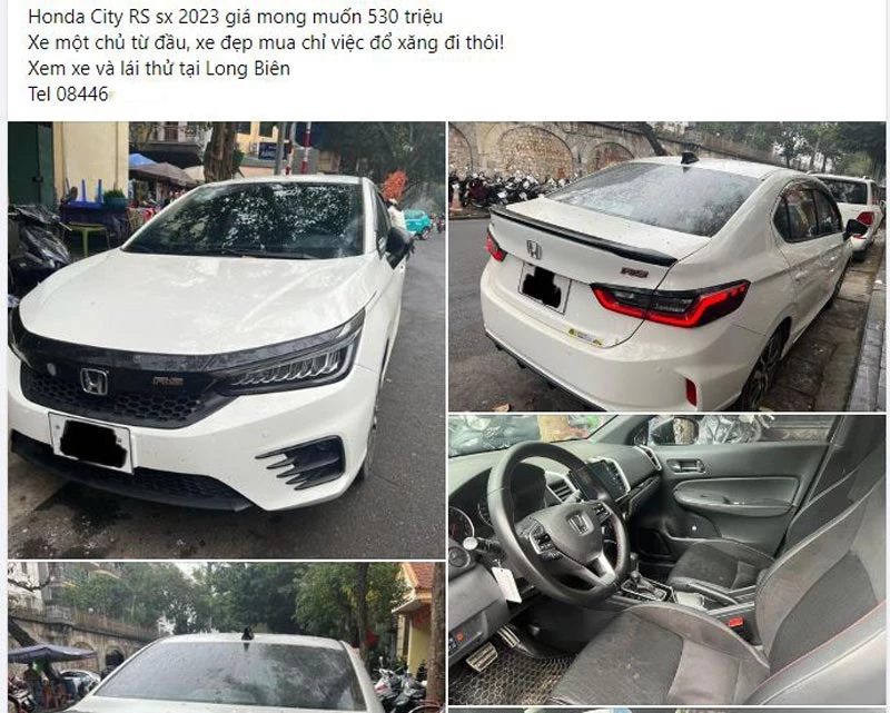 Honda City RS 2023 được rao bán.