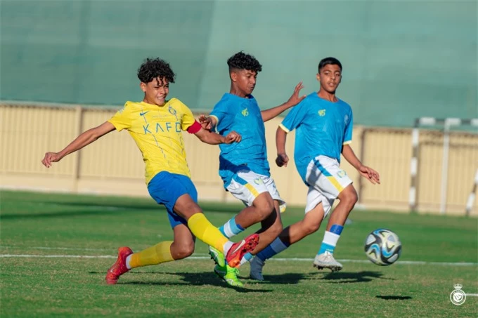 Ronaldo Jr có nhiều đóng góp giúp đội nhà vô địch U13 Saudi Arabia