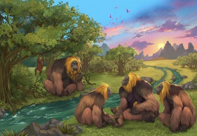 Những chiếc răng khổng lồ hé lộ nguyên nhân khiến loài vượn lớn nhất thế giới tuyệt chủng