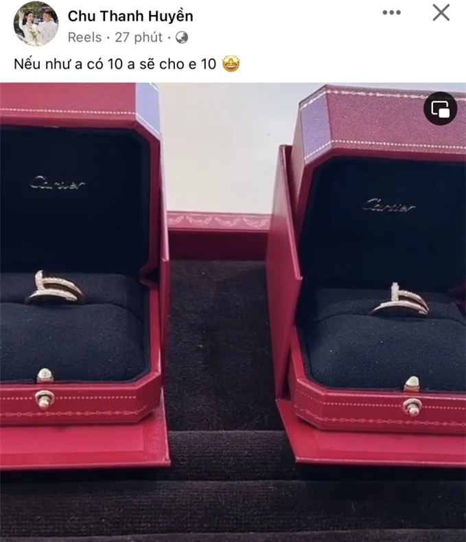 Chu Thanh Huyền khoe nhân đôi lúc hẹn hò 