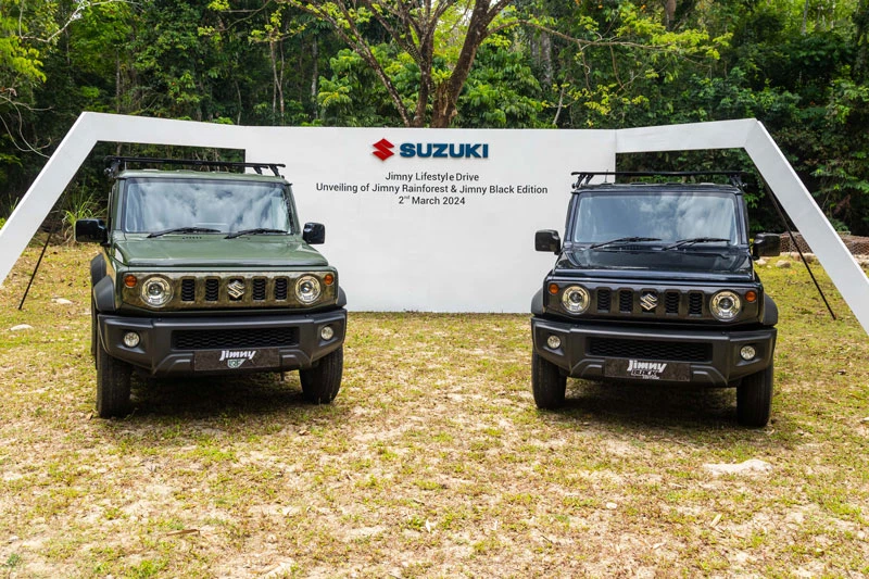 Suzuki Jimny Rainforest và Black Edition.