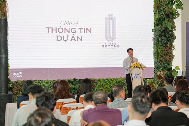 Ông Ngô Quang Phúc, Tổng Giám đốc Công ty Cổ phần Địa ốc Phú Đông, chia sẻ thông tin vào sáng 6/3.