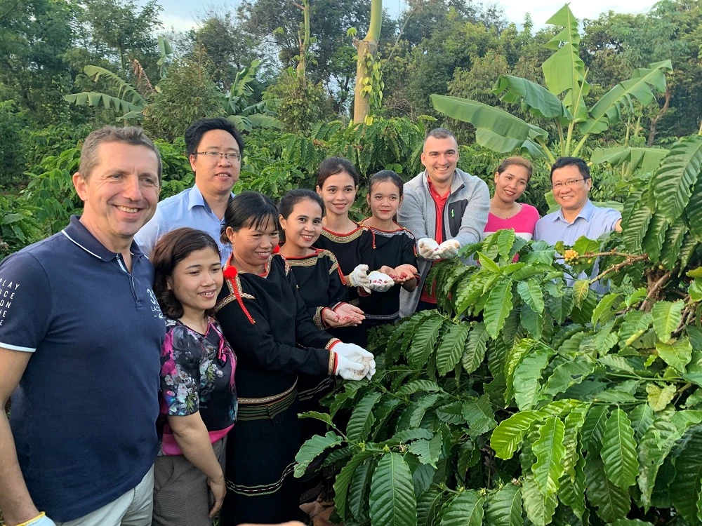 Simexco Daklak đã xây dựng chuỗi liên kết với hơn 40.000 hộ nông dân với mong muốn xây dựng câu chuyện "cà phê hạnh phúc”.