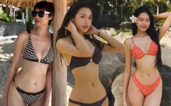 Mẹ vợ Đoàn Văn Hậu gây sốt khi diện đồ tắm 'tí hon', khoe dáng nuột: Đỉnh chẳng kém Doãn Hải My