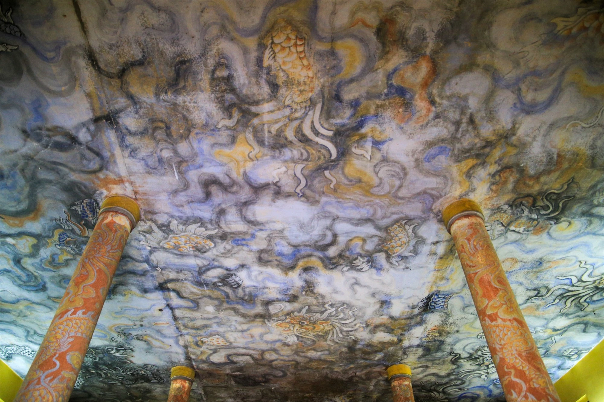 Chiêm ngưỡng bức tranh trên trần chánh điện lớn nhất Việt Nam- Ảnh 9.