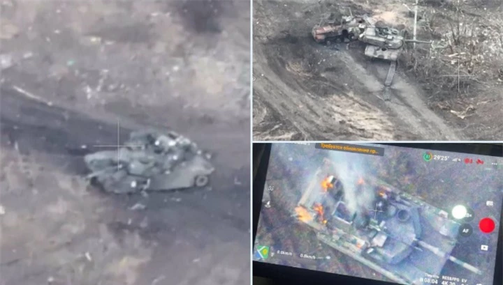Xe tăng M1 Abrams của Ukraine liên tiếp bị bắn hạ chỉ vài tuần qua ở mặt trận Avdiivka.
