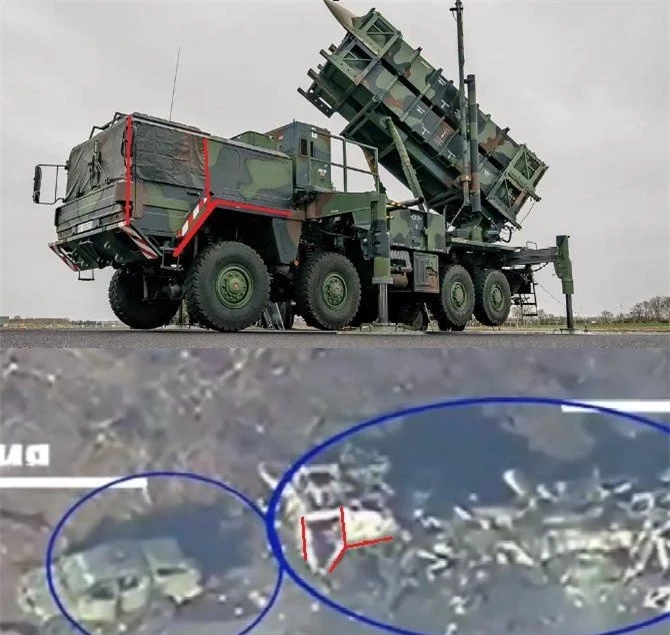 Xe mang phóng tự hành dùng khung gầm MAN KAT1 do Đức sản xuất, cho thấy đây không phải S-300 mà khả năng cao là Patriot.