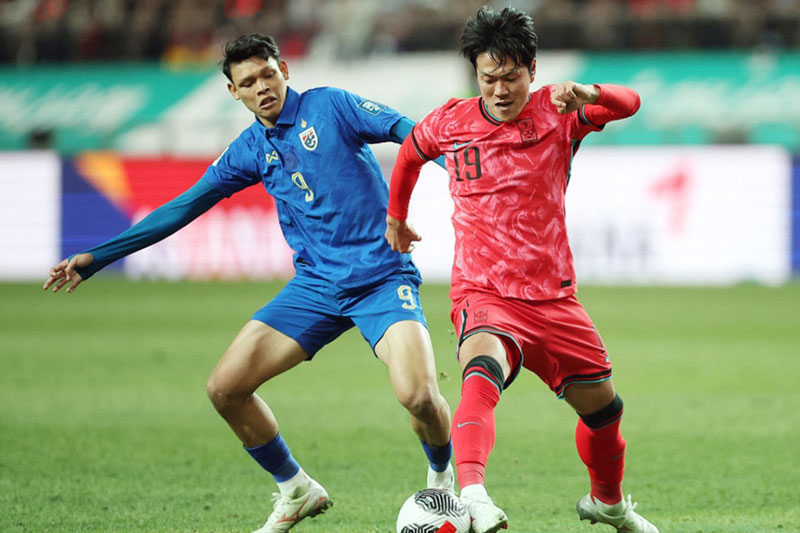 Thái Lan lần đầu cầm hoà chủ nhà Hàn Quốc sau 16 năm