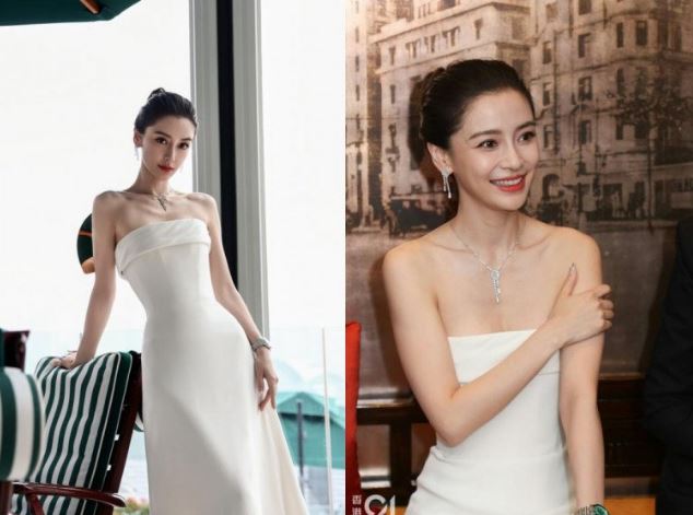 Angelababy tái xuất sau gần 4 tháng "cấm sóng", thân hình gầy đến mức không giữ nổi váy trên mình