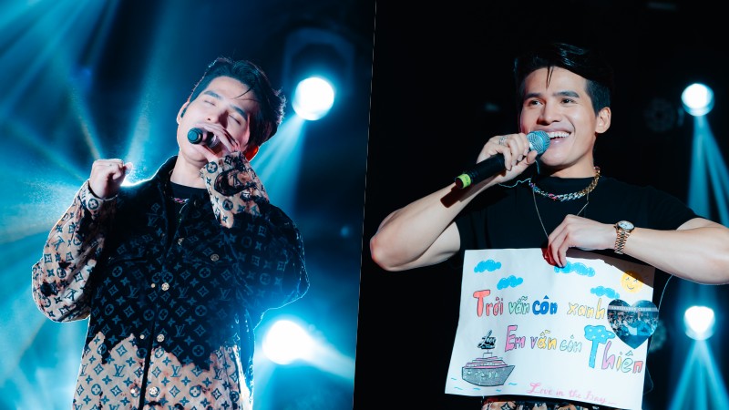 Quốc Thiên được fan nữ tỏ tình ngay trên sân khấu vịnh Hạ Long