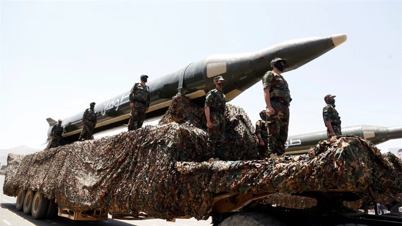 Tên lửa đạn đạo của Houthi.