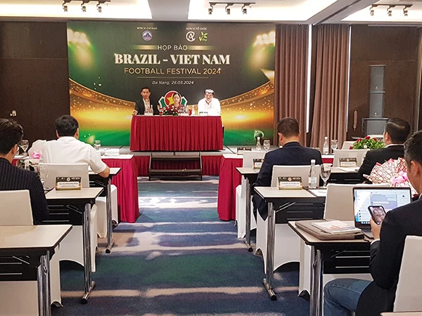 Họp báo chiều 28/3 giới thiệu lễ hội bóng đá Brazil - Việt Nam năm 2024.