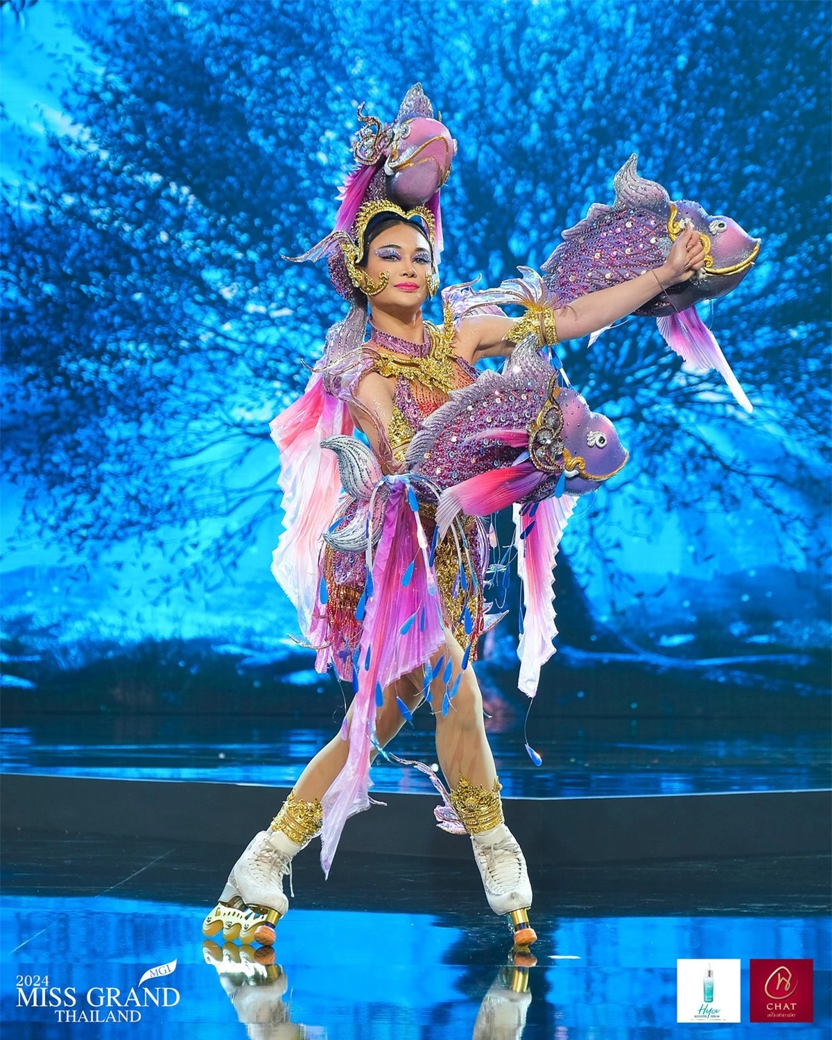 Loạt trang phục dân tộc độc, lạ của Hoa hậu Hòa bình Thái Lan 2024 ảnh 12
