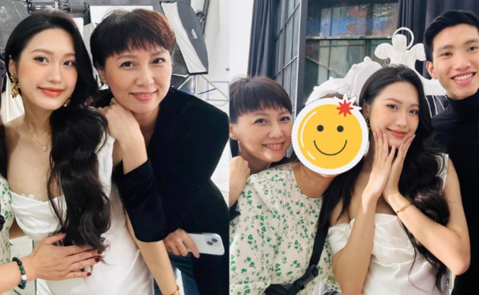 Mẹ vợ trẻ đẹp tháp tùng Đoàn Văn Hậu và Doãn Hải My chụp ảnh bầu, hậu trường hé lộ tính cách của mẹ vợ hot nhất làng bóng đá