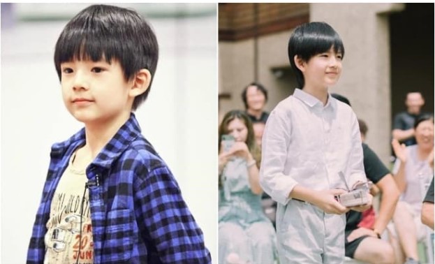 Loạt ảnh gần đây của con trai Đổng Khiết đã bị lộ, 14 tuổi đẹp trai hơn cả bố Phan Việt Minh