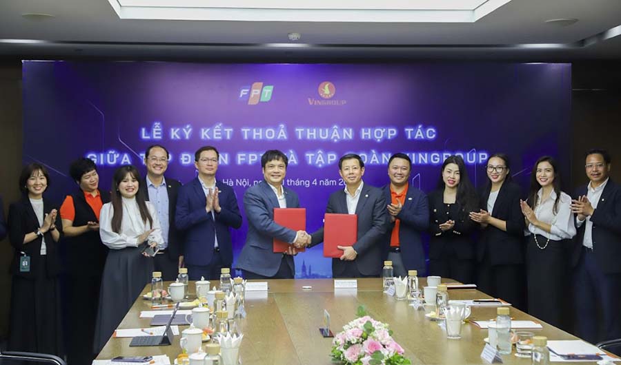 FPT và Vingroup bắt tay thúc đẩy chuyển đổi xanh