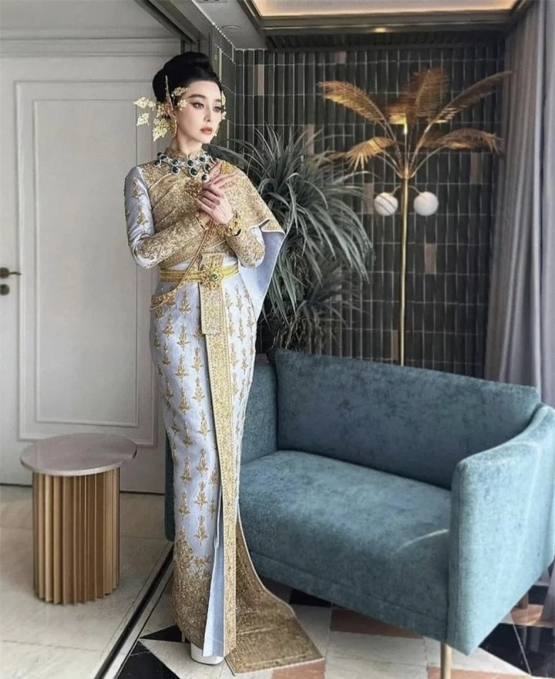 Phạm Băng Băng đẹp như nữ hoàng với trang phục truyền thống Thái Lan, có một sao Việt cũng không kém cạnh - 2