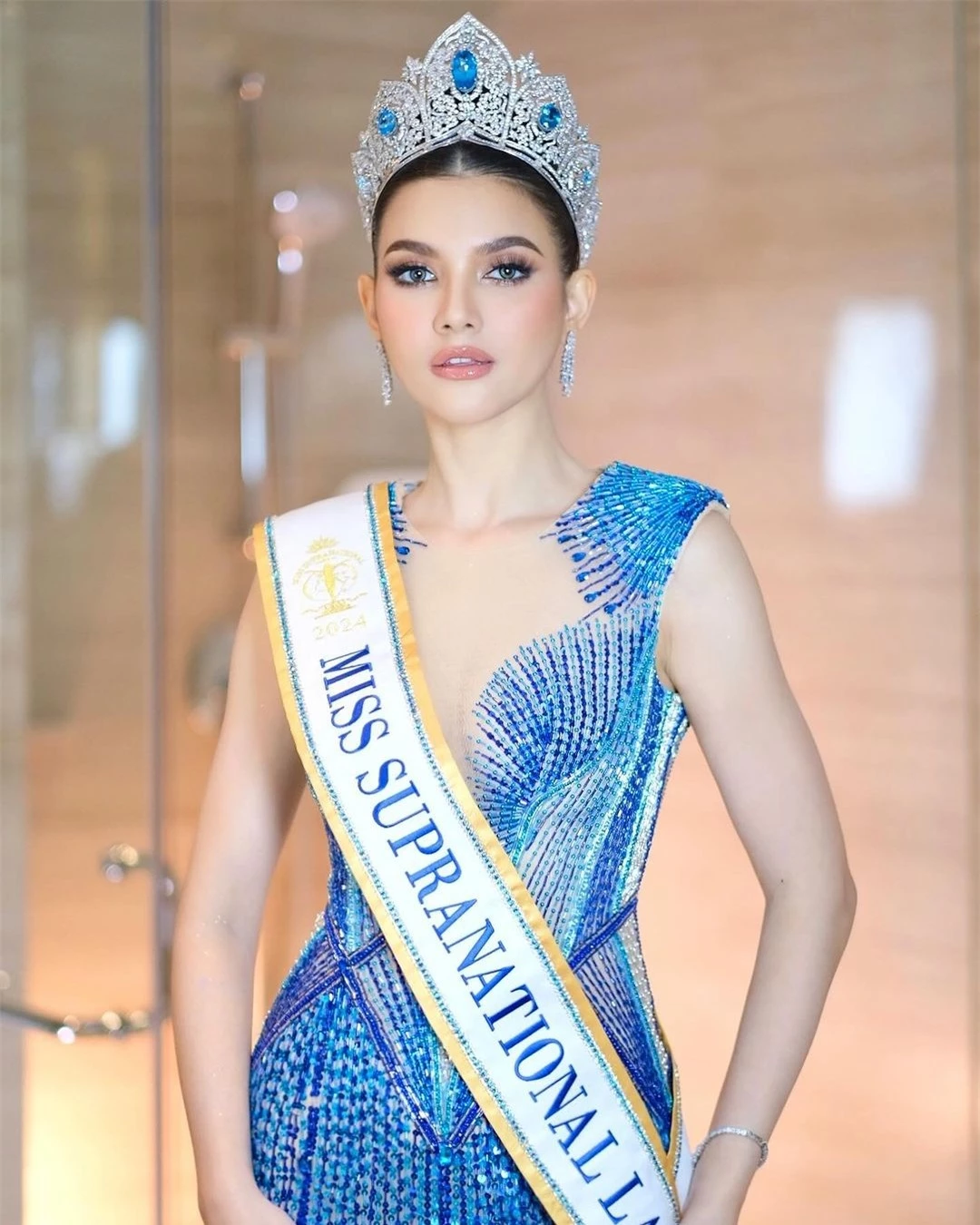 Người đẹp lai đăng quang Hoa hậu Siêu quốc gia Lào ảnh 1